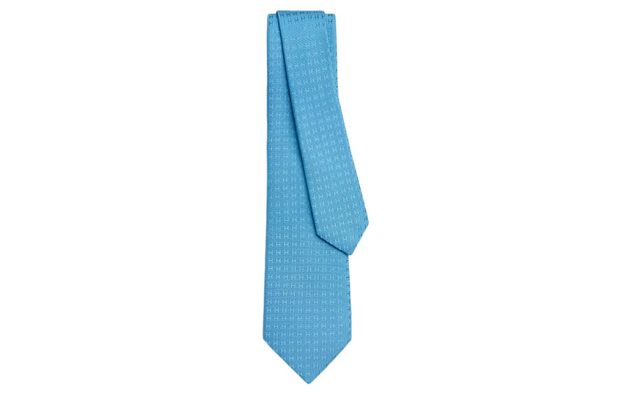 HERMES HERMES Faconnee Ties Men's Blue