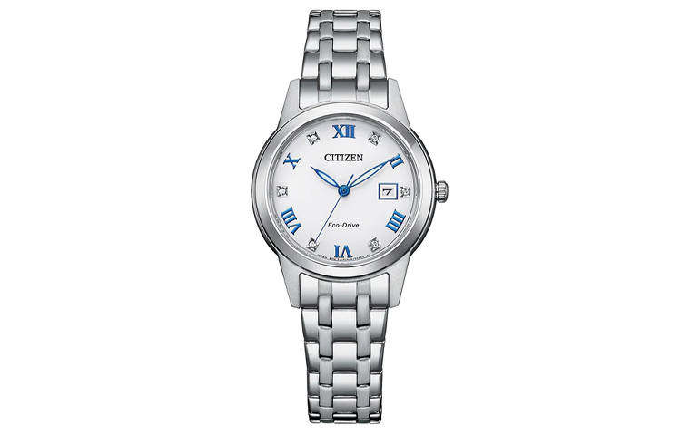 CITIZEN Ecology Drive Collection Solar Movement Stainless Steel Strap Watch Women's Watch White Dial