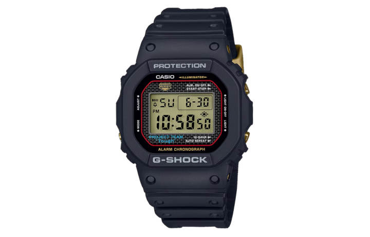 CASIO CASIO G SQUAD G SHOCK Quartz Movement Resin Strap Watch Unisex Gold Dial