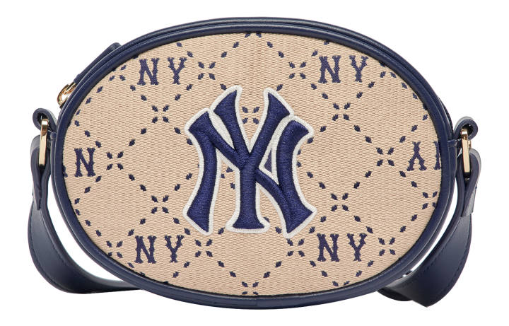 MLB MLB Artificial Leather Shoulder Bag, Crossbody Bag Regular Unisex Dark Beige
