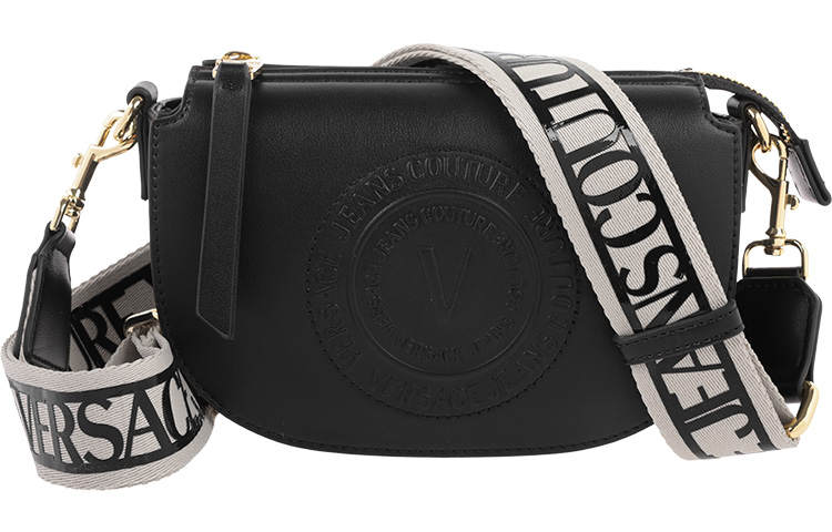VERSACE JEANS COUTURE Crescent Bag Crossbody Bag Black/white