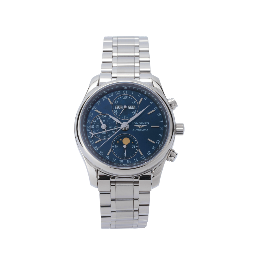 LONGINES Automatic Mechanical Movement Men's Watches Watch 40mm Blue Dial Stainless Steel Watchband