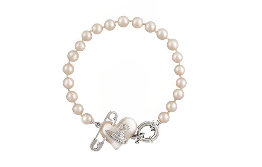 Vivienne Westwood Brass Beaded Bracelets Women's Silver