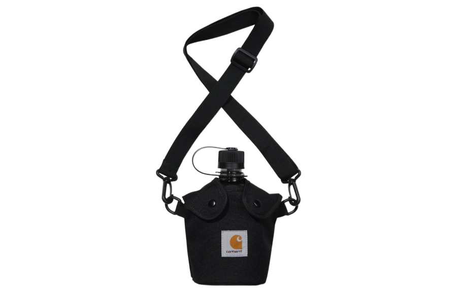 Carhartt WIP Polyester Water Bottle Bag, Shoulder Bag, Crossbody Bag Men's Black