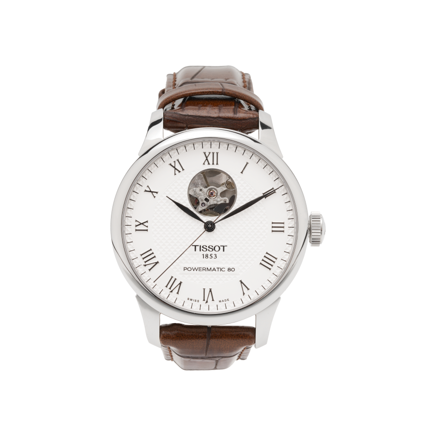 TISSOT Le Locle Collection Automatic Mechanical Movement Men's Watch 39.3mm White Dial Stainless Steel Case
