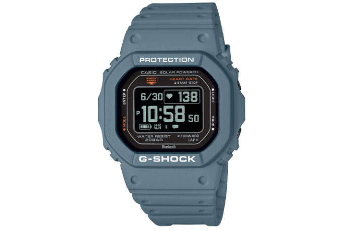 CASIO CASIO G SQUAD Solar Quartz Movement Resin Strap Watch Men's Watches Black Dial