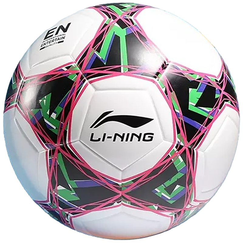 Li-Ning Li Ning Size 4 Soccer Ball TPU Machine Stitched Soccer Ball Unisex Black White Purple Green