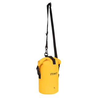 DECATHLON 5L Waterproof Shoulder Bag Outdoor Bag Nylon Yellow Unisex