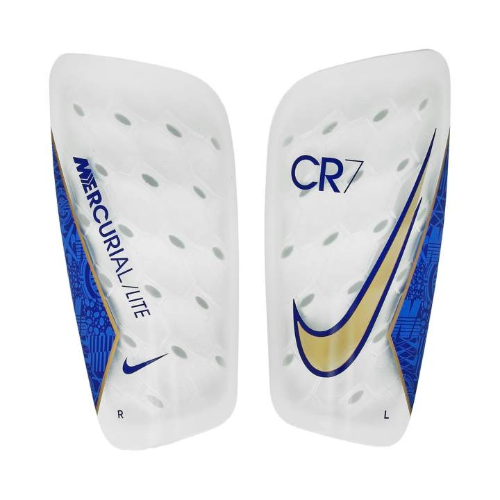 Nike Nike Soccer Ball Leg Guards Protective Clear Harmony Blue Foam