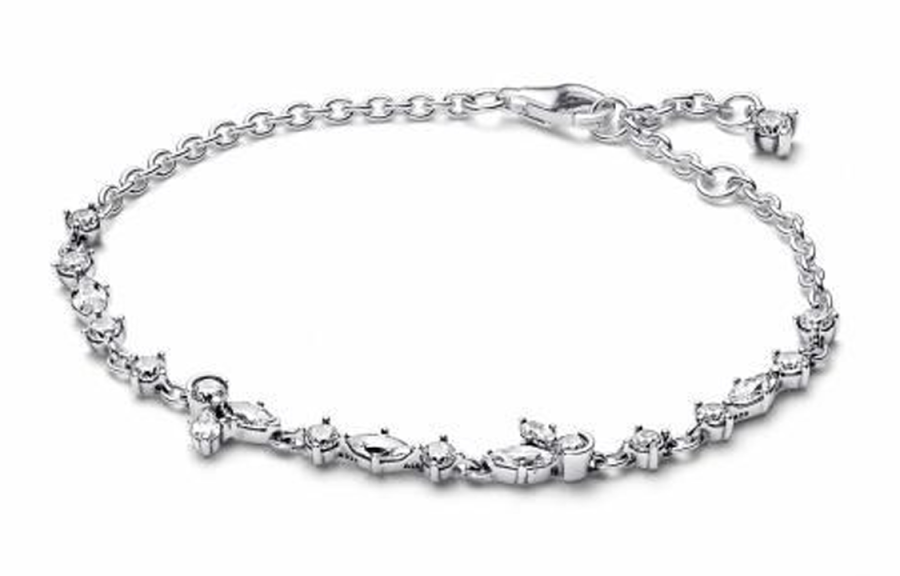 Pandora 925 Sterling Silver Synthetic Cubic Zirconia Bracelets Women's
