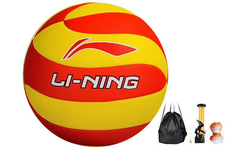 Li-Ning Li Ning Pu Size 5 Volleyball Unisex Red Yellow