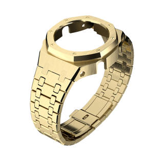 SHOCKTIMES Protective Case Casio Stainless Steel Case Material GA 2100 Unisex