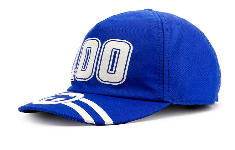 GUCCI GUCCI Cotton Baseball Caps Unisex Blue
