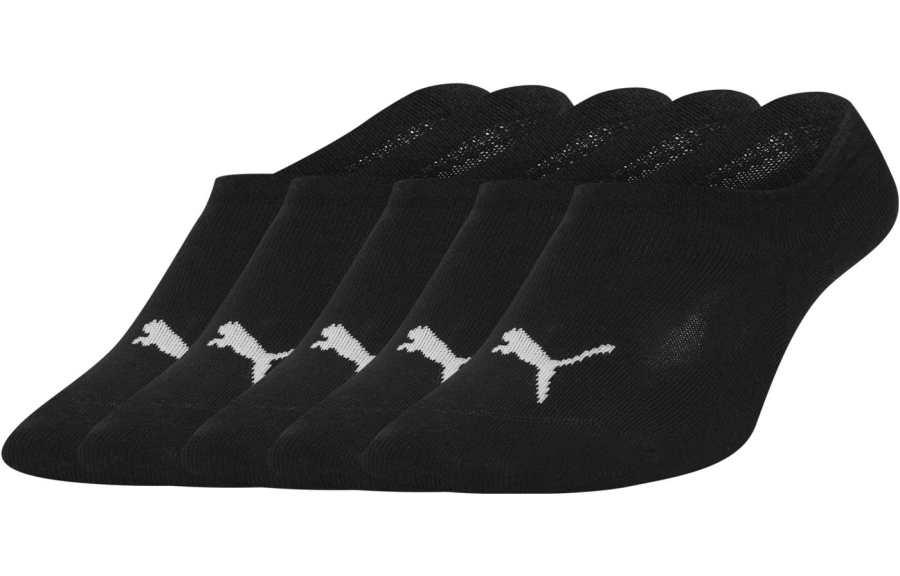PUMA PUMA No Show Socks Unisex 5 Pack Black