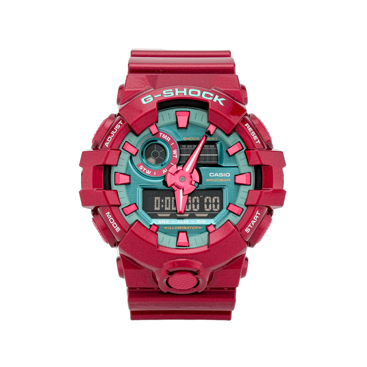 CASIO CASIO Women's Liquid Crystal/Analog Dual Display Series Green Watch GA-700DBR-4A
