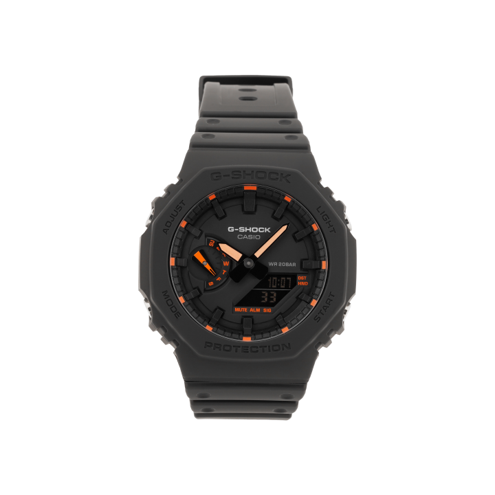 CASIO CASIO Men Liquid Crystal/Analog Dual Display Series Black Watch GA-2100-1A4PR