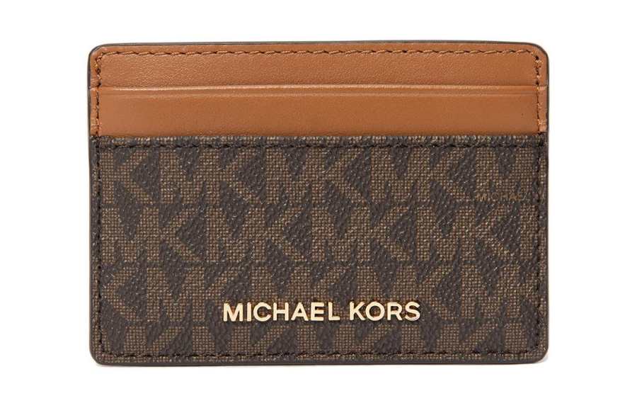 MICHAEL KORS Polyester Wallet, Card Holder Women's Brown