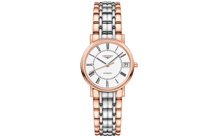 LONGINES Fashion Collection Automatic Mechanical Movement 30m Waterproof Women's Watch 30mm White Dial