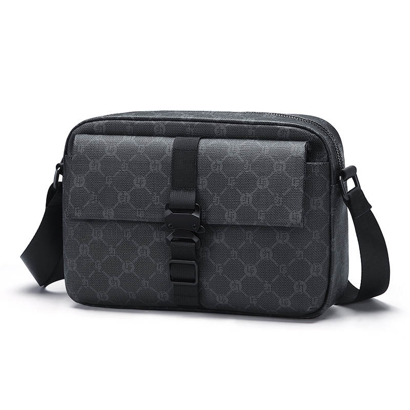 GOLF GOLF PVC Crossbody Bag Regular Men's Black
