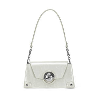 JELLYTOYBOY With Cow Leather And PU Starry Bag Shoulder Bag, Crossbody Bag, Shoulder Bag Medium Women's White/Black