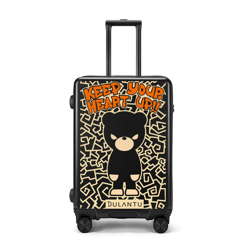 BLAN BUNNY ABS+PC Suitcase Travel Bag Luggage Unisex Black