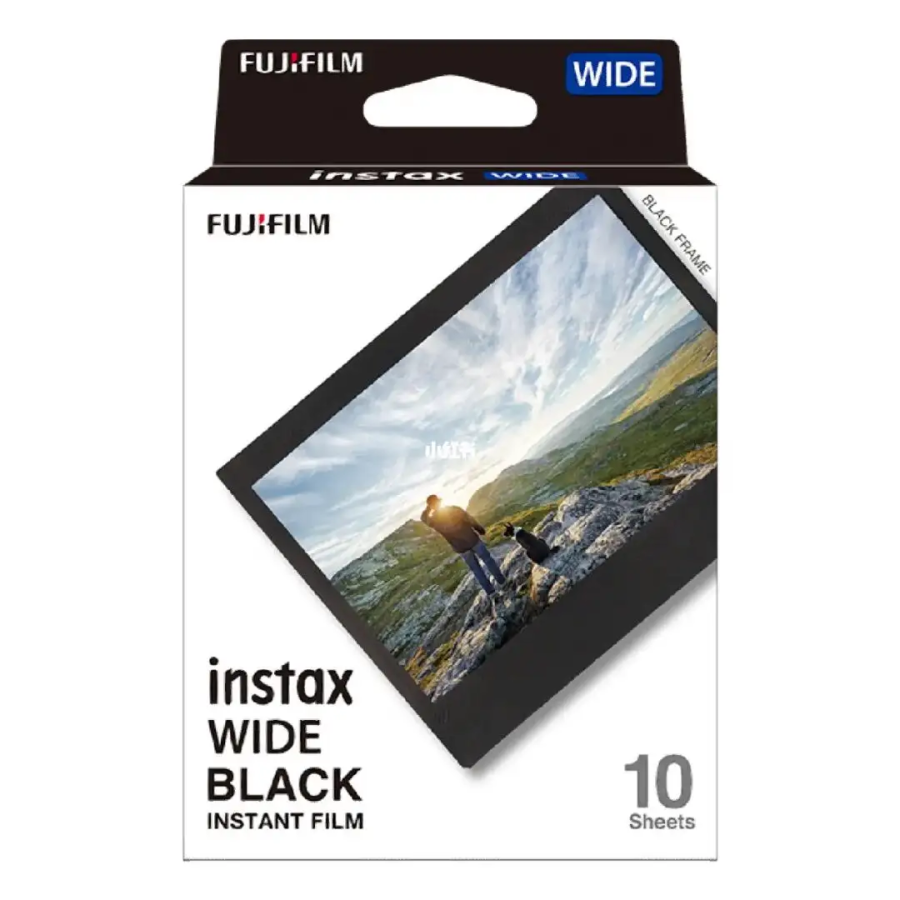 FUJIFILM INSTAX Instant Cameras, Single Shot WIDE Collection Photo Paper Wide Frame Black Frame