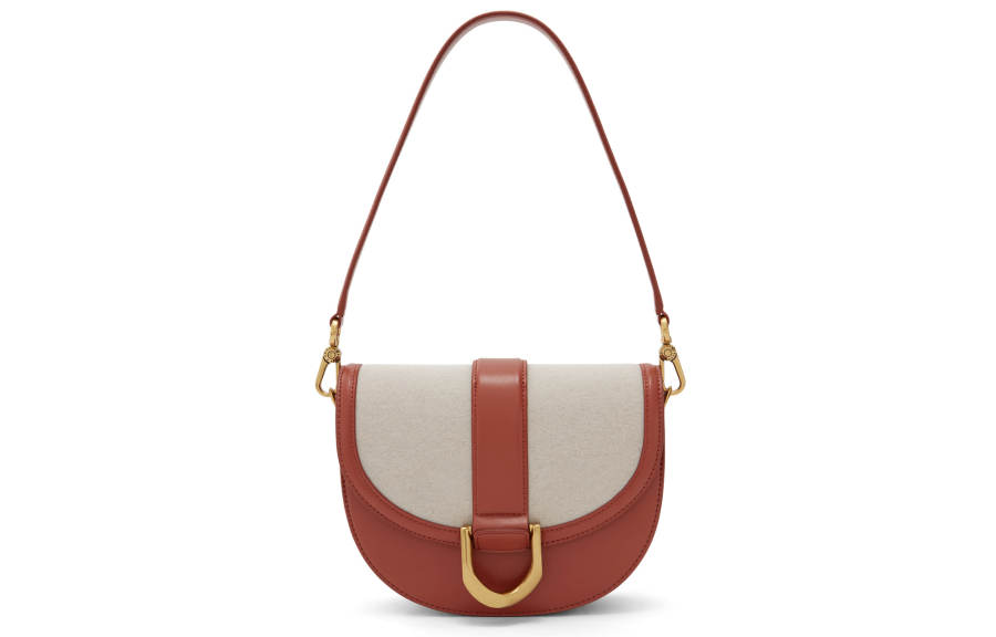 CHARLES&KEITH Pu Saddle Bag, Shoulder Bag Medium Women's Brick/Black/Olive Green/Steel Blue