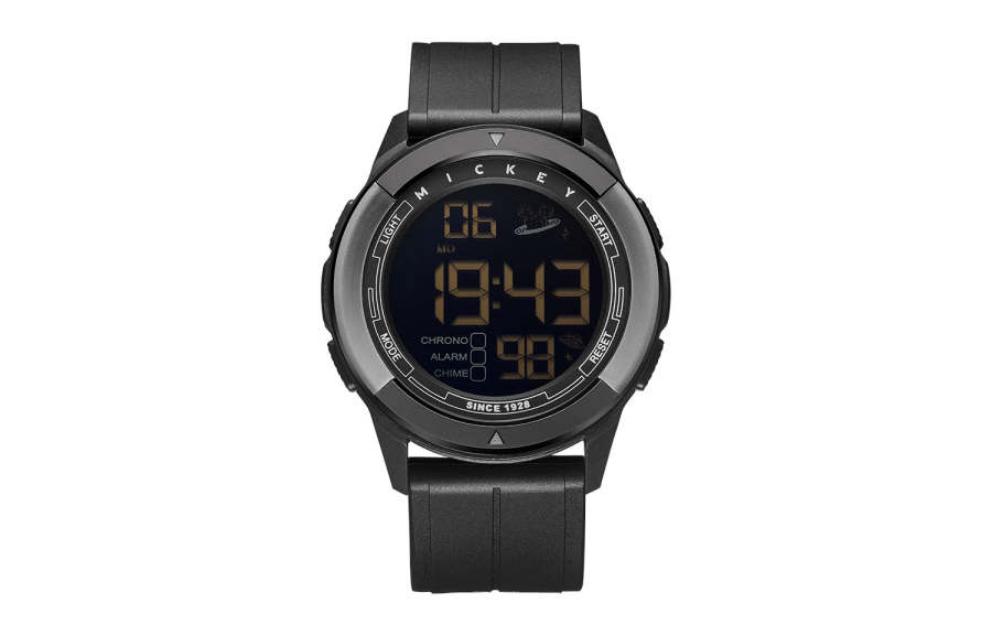 Disney Disney Electronic Movement Watch Unisex Black Dial