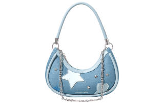 Miffy Denim Shoulder Bag, Crossbody Bag Women's Blue/White