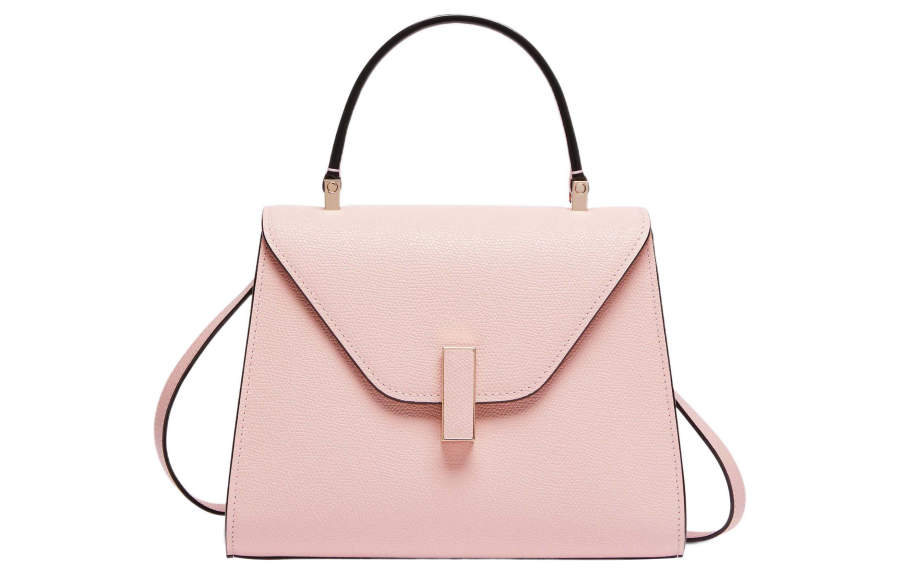 Valextra Iside Calfskin Shoulder Bag, Crossbody Bag, Handbag Mini Women's Light Pink Orange