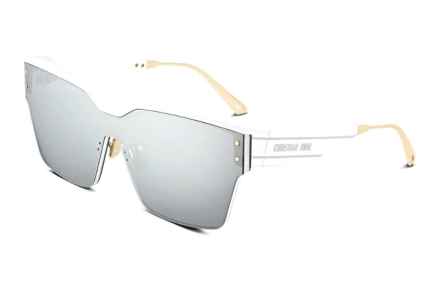 DIOR DIOR Plate Frame Metal Irregular Shape Sunglasses Women's