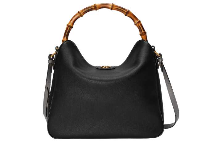 GUCCI GUCCI Diana Leather Crossbody Bag, Shoulder Bag Large Women's Black