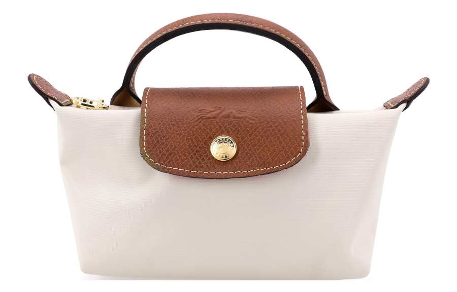 LONGCHAMP LONGCHAMP Le Pliage 17 Snap Button Zipper Closure Short Handle Internal Polyamide Coating Canvas Handbag Regular Women's Beige
