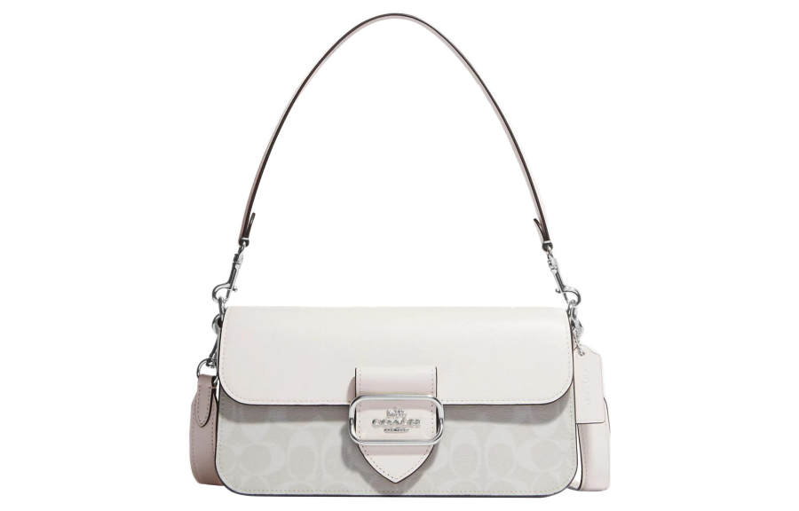 COACH Morgan Coated Canvas With Leather God Of Wine Bag, Handbag, Shoulder Bag Large Women's