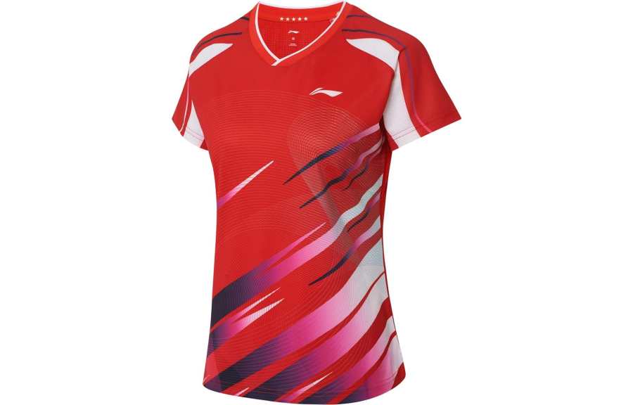 Li-Ning Li Ning Table Tennis Collection Table Tennis Apparel Women's Flame Red