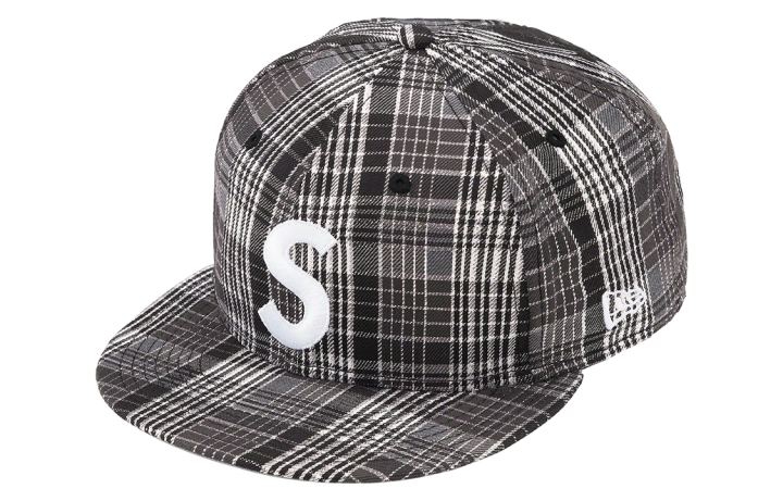 Supreme Supreme Metallic Plaid S Logo New Era Hat