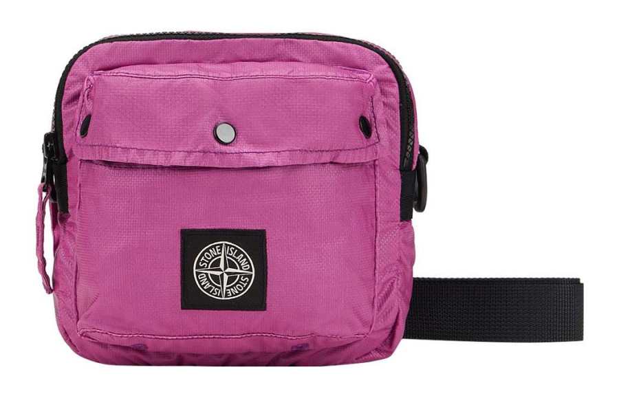 STONE ISLAND STONE ISLAND Cotton Sling Bag, Fanny Pack Men's Magenta