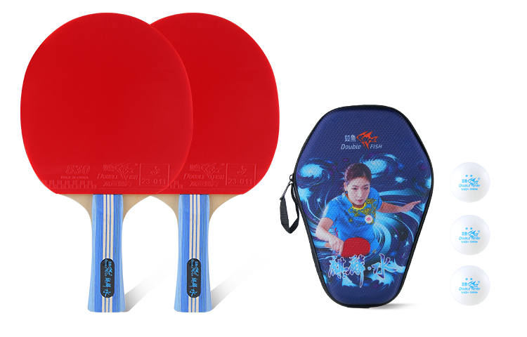 DOUBLE FISH DOUBLEFISH Ping Pong Paddles Unisex All Wood Red
