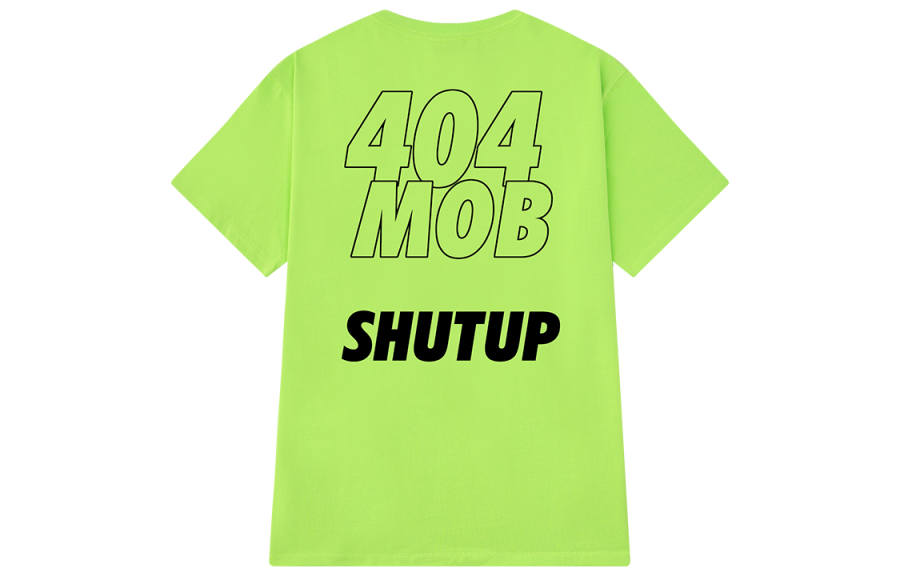 404MOB GANG T Shirts Unisex Crew Neck Moderate
