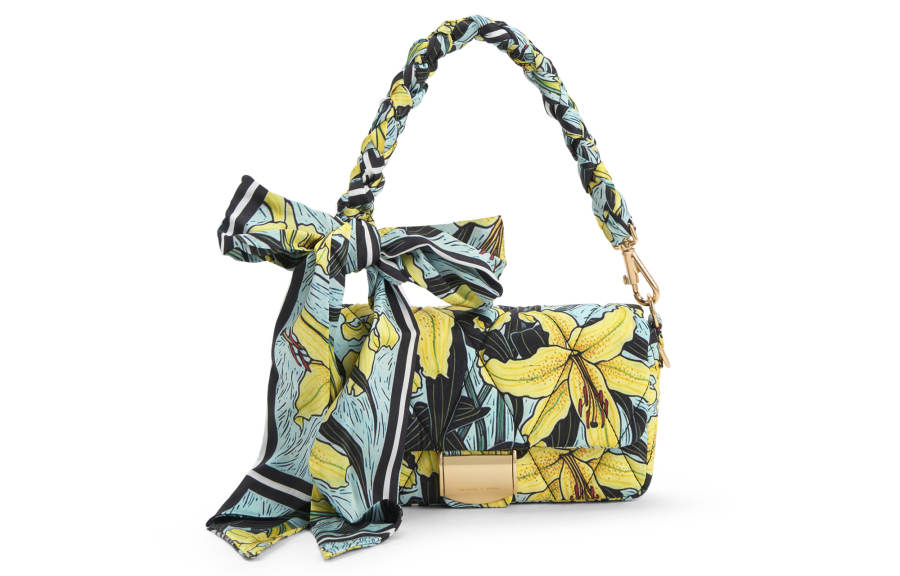 CHARLES&KEITH Fabric Crossbody Handbag Small Women's Blue