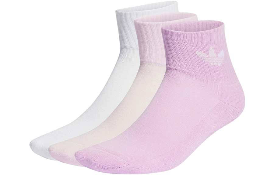 Adidas Originals Mid Cut Crew Socks Ankle Socks Unisex 3 Pack