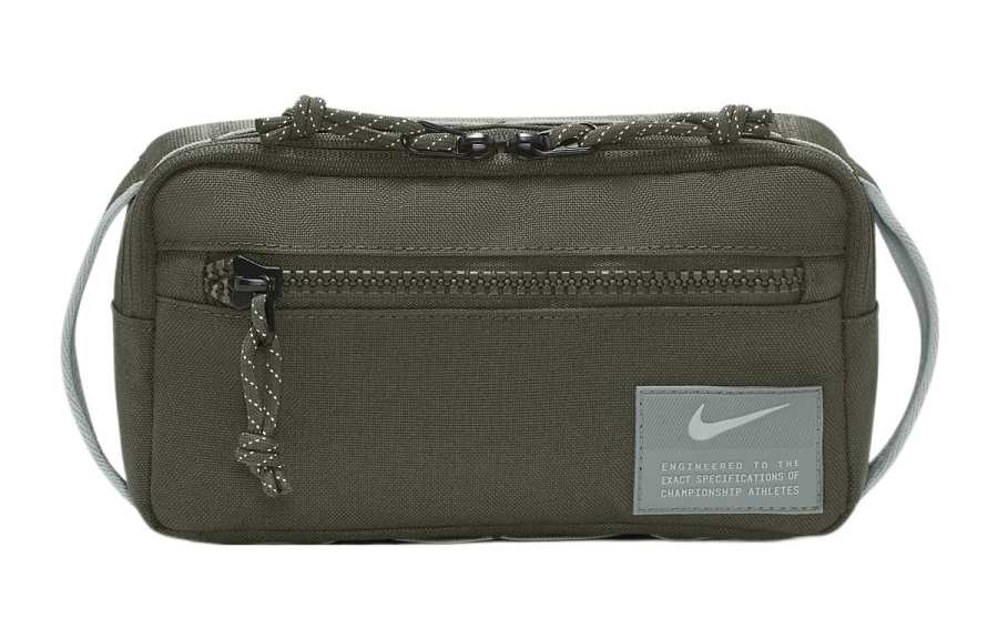 Nike Nike Fabric One Shoulder Crossbody Sling Bag, Fanny Pack Regular Unisex Khaki Green/Khaki Green/Mica Green