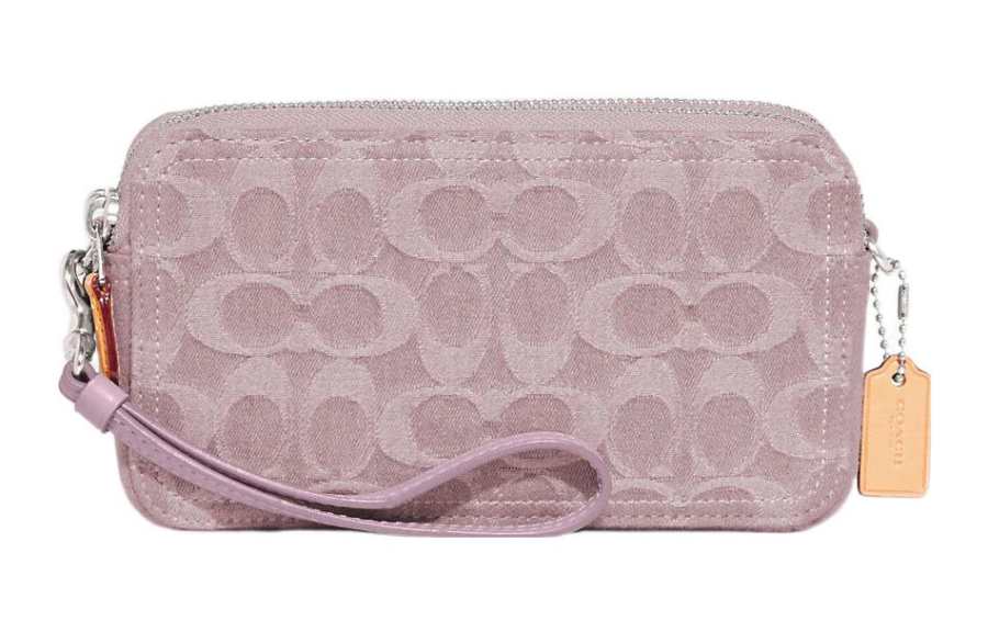 COACH Kira Fabric Camera Bag, Handheld, Shoulder Bag, Crossbody Bag Small Women's Pink