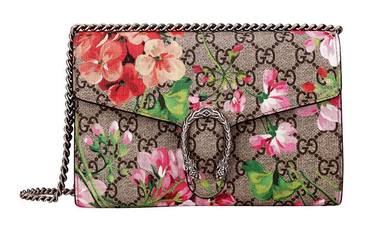 GUCCI Canvas With Leather Wallet, Crossbody Bag, Shoulder Bag Mini Women's Ebony & Pink