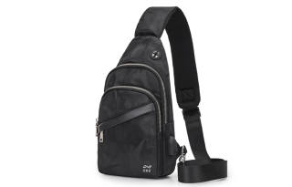 KEYSTREET QING QI ZHE Nylon Crossbody Bag, Sling Bag, Shoulder Bag Regular Men's Camouflage Black