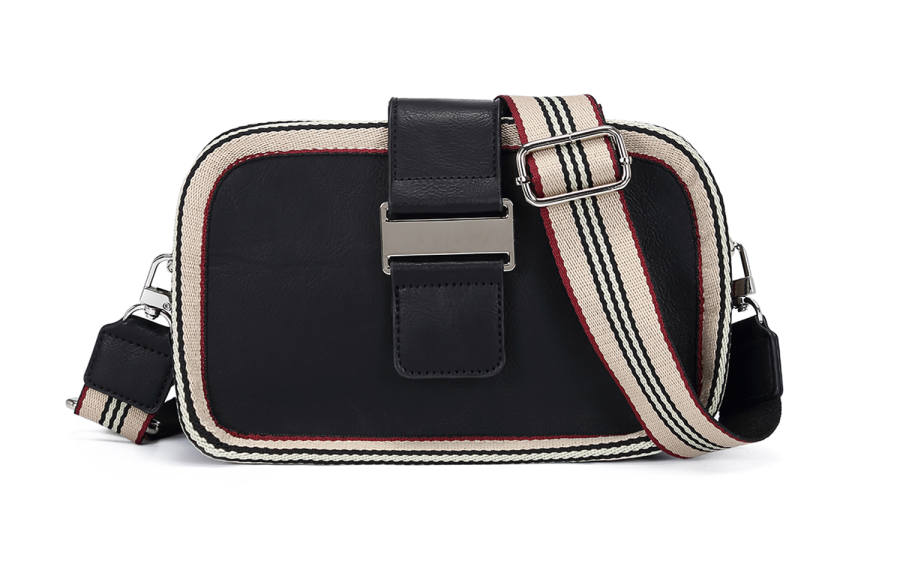 Slazenger Pu Crossbody Bags Regular Unisex Black