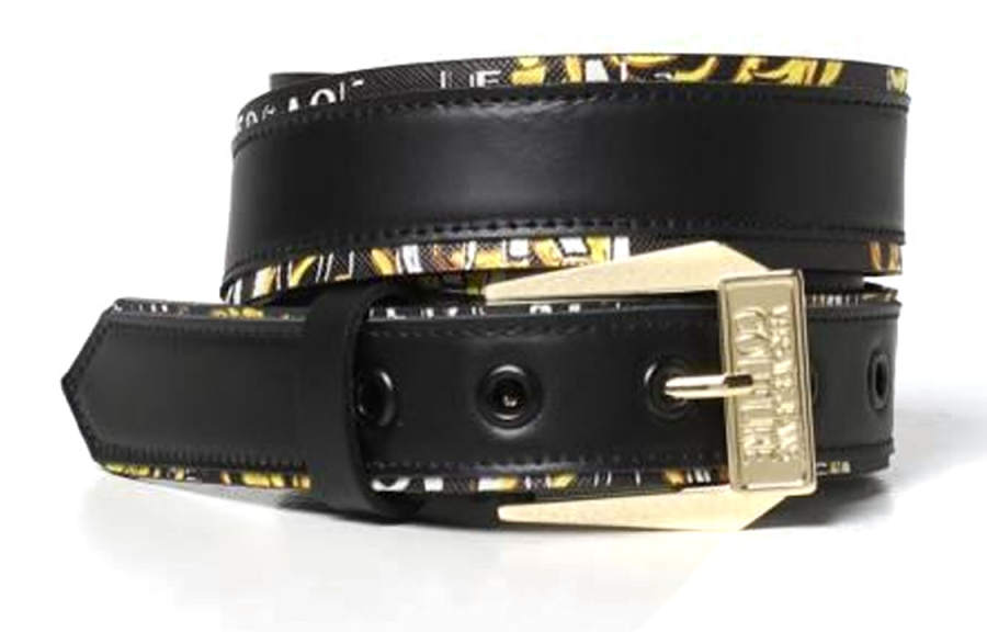VERSACE JEANS COUTURE Leather Belts Men's Black /