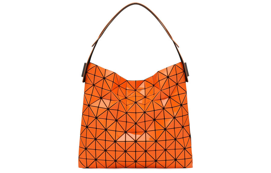 ISSEY MIYAKE Baguette Vinyl Chloride Resin Baguette Bag Handbag, Shoulder Bag Women's Orange