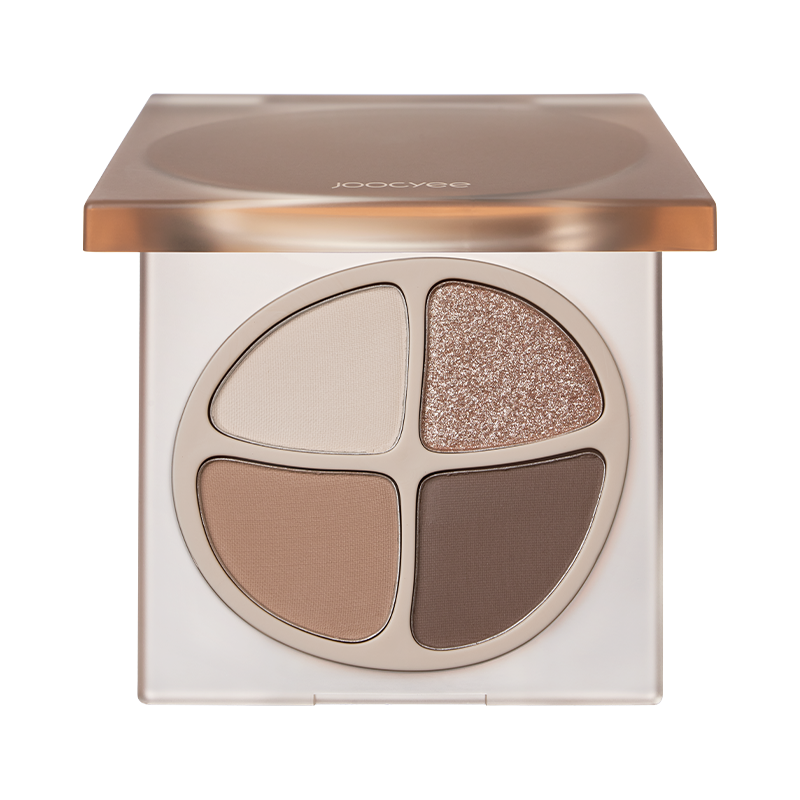 Joocyee JIAOSE 4 Colors Eye Shadow Earth Tone No Transfer Matte Long Lasting Easy to Blend Pearlescent Natural