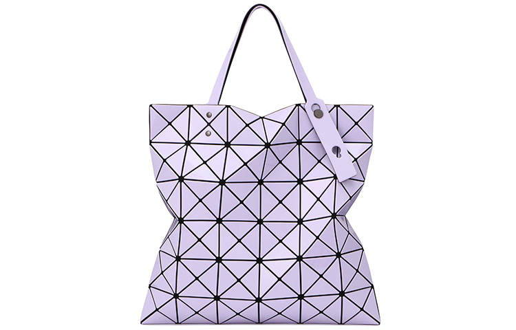 ISSEY MIYAKE Lucent Gloss Vinyl Chloride Resin Tote Bag, Shopping Bag, One Shoulder Handbag Regular Women's Lavender